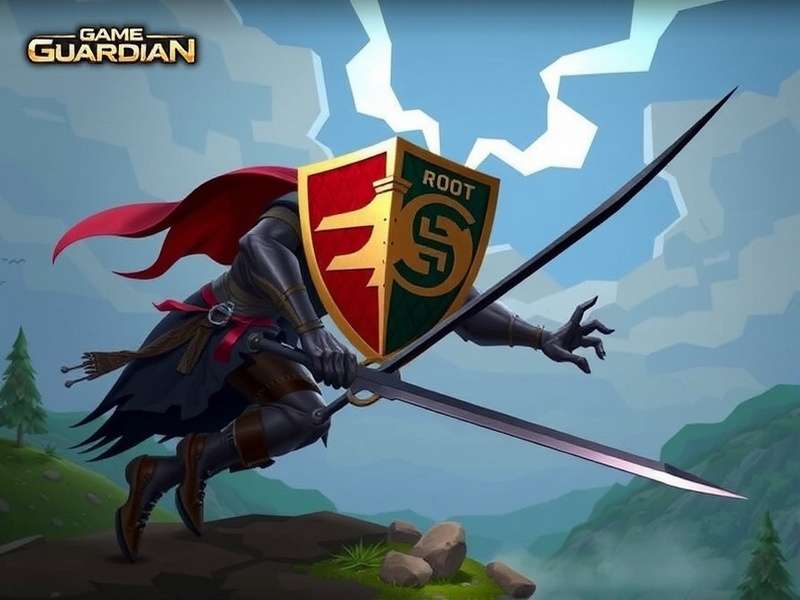 Game Guardian and Bluestacks rooting interface on a computer screen