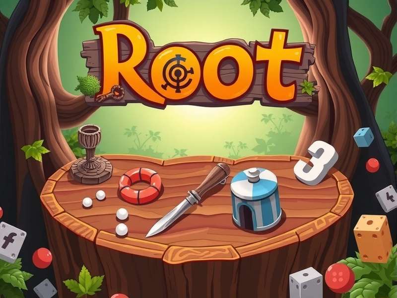 Screenshot of Root digital board game interface showing cats, birds, and woodland creatures