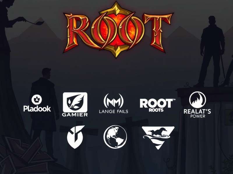 A detailed overhead shot of a Root board game in mid-play, showing wooden tokens and cards.