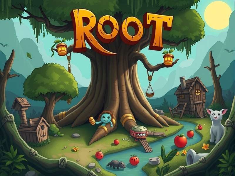 Evolution of Root board game box art from first edition to latest print
