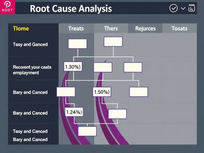 Fishbone diagram analysing a Root board game loss with categories for Players, Strategy, Rules, and Time