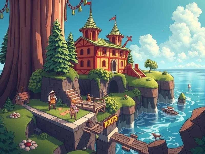 A detailed overhead view of the Root board game set up, showcasing the beautiful map and various faction pieces