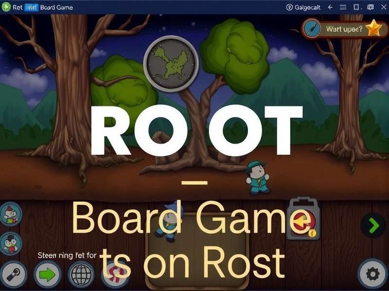 Root board game setup showing factions and forest clearings