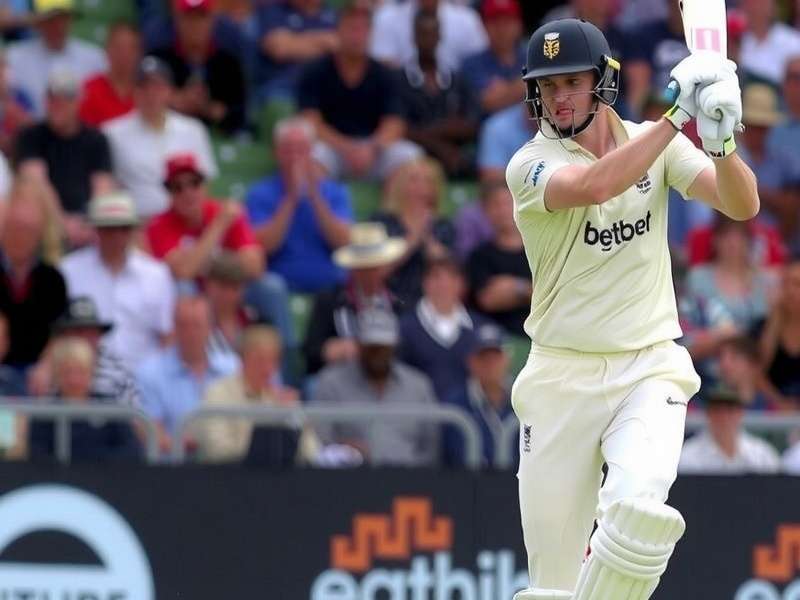 Joe Root celebrating a Test century with his signature raised bat salute