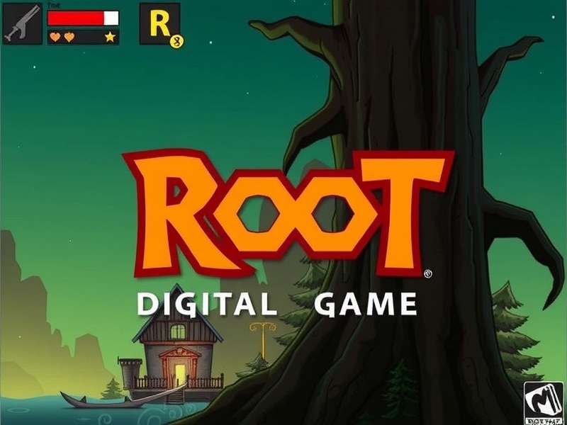 Root Digital Game screenshot showing the Marquise de Cat and Eyrie Dynasties on the forest map