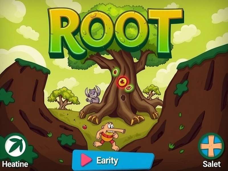 A close-up photo of the Root board game set up for a two-player match, featuring the Marquise de Cat and Eyrie Dynasties factions.