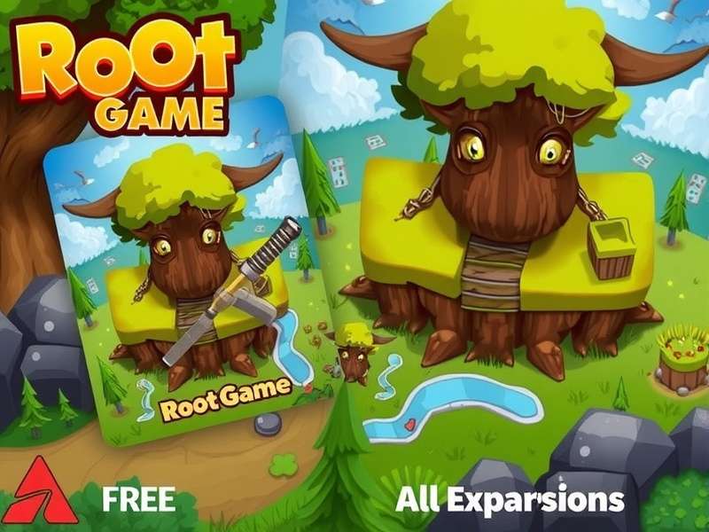 Root board game setup with expansions spread out on a table