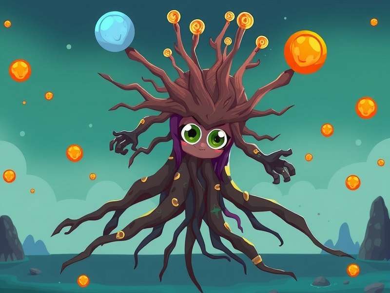 Microscopic view of root hair cells adjacent to a Root board game strategy map overlay