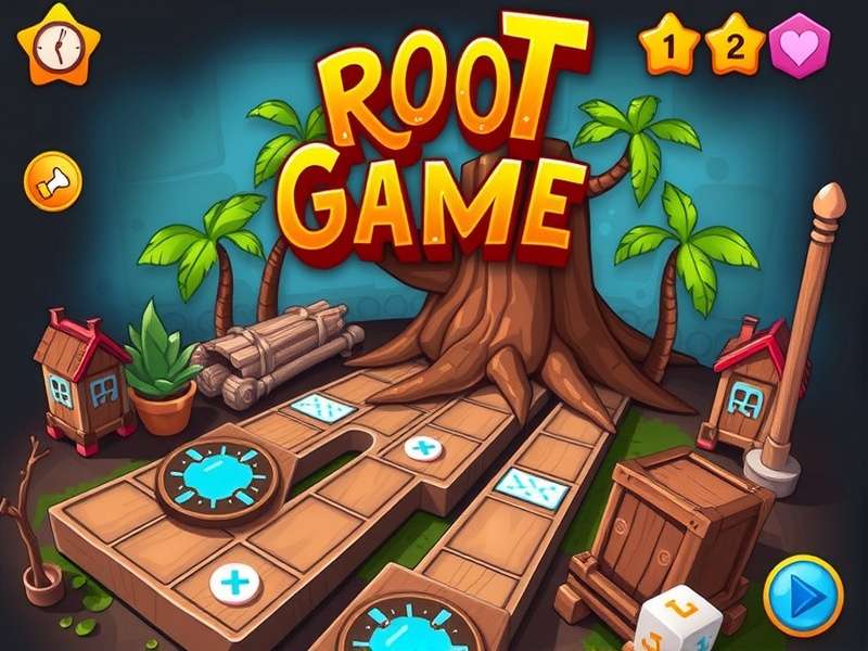 Root digital board game interface showing faction pieces on woodland map