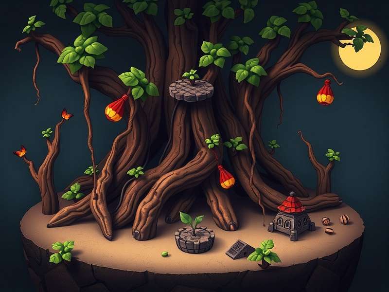 Root Game board setup with woodland factions and cards