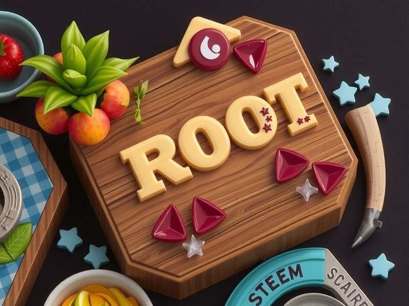 Root Game strategy session on Steam Deck showing faction overview screen