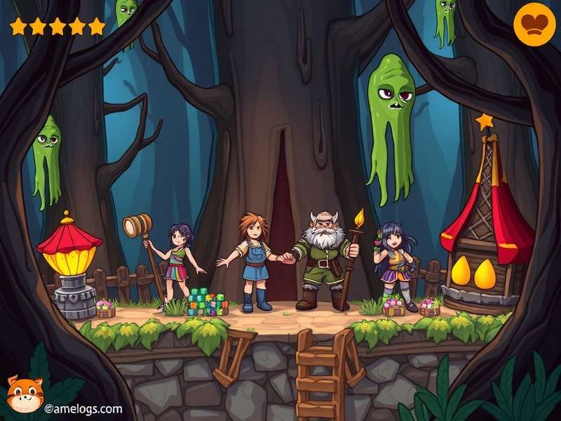 Root Game Art Style – hand-drawn woodland aesthetic with warm earth tones and charming character silhouettes.