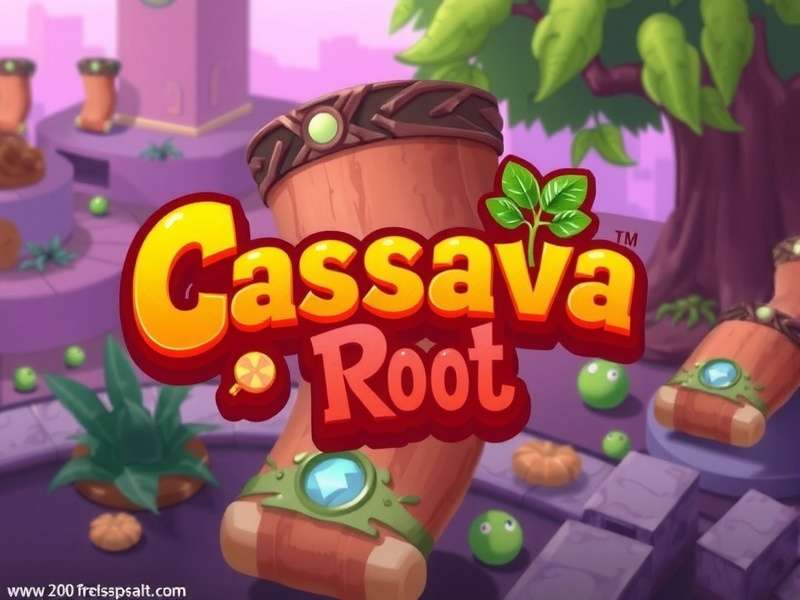 Cassava Root in the Woodland – concept art showing the resilient tuber at the heart of Root Game strategy and lore.